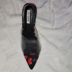 Cherry Printed Heels